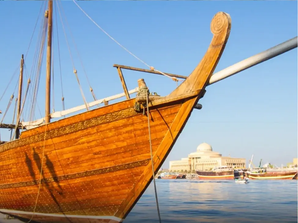 Traditional dhow building